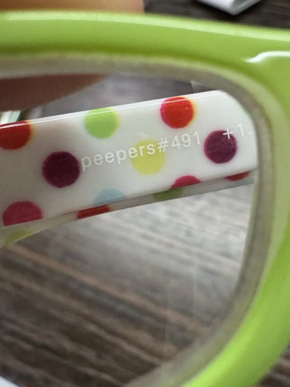 Peepers 491 Rectangle Green Reading Glasses Power +1.75